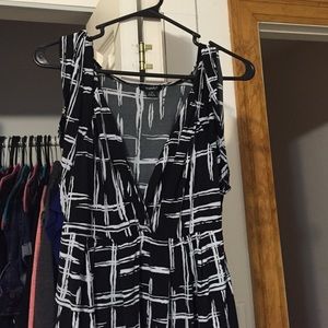 Black and white dress