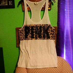 White with leopard and black sequins