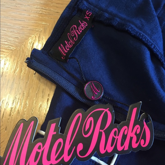 Motel Rocks navyblue and white playsuit romper! - Picture 3 of 4