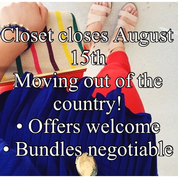 ⛔️Closing Friday, 8/15/15!⛔️ OFFERS WELCOME ✅