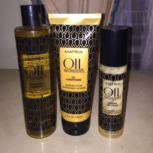 New MATRIX oil wonders shampoo/conditioner/cream