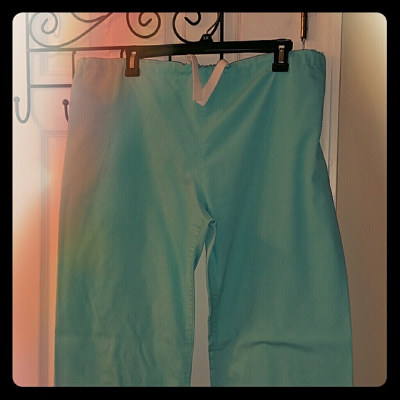 Turquoise scrub pants
