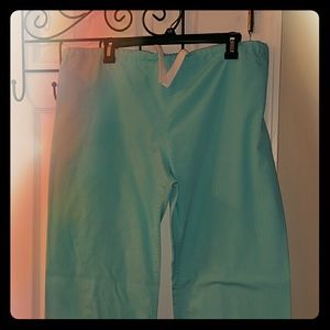 Turquoise scrub pants