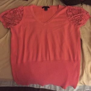 Cute peach Ashley Stewart blouse