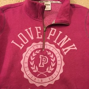 Victoria's Secret PINK Half Zip Sweatshirt