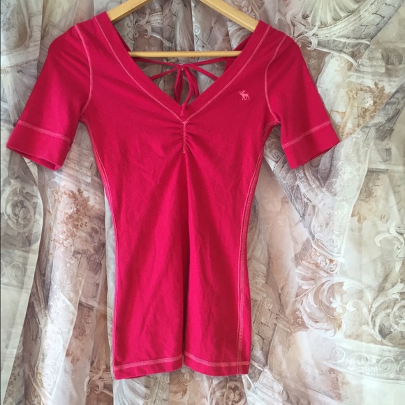 Hot Pink Abercrombie and Fitch blouse