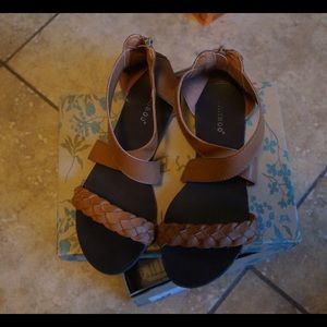 Brown gladiator sandals
