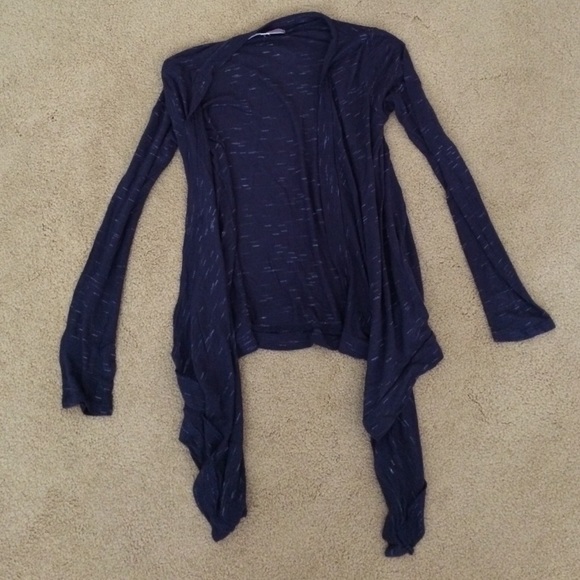 Nordtsrom BP marled blue and white layered sweater