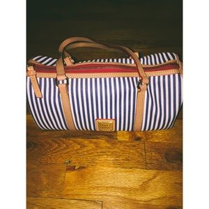 Dooney & Bourke navy striped bag