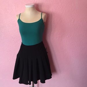 Black Pleated Skirt
