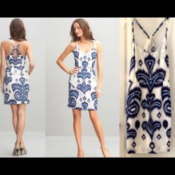 Banana Republic Silk Ikat Twist Dress