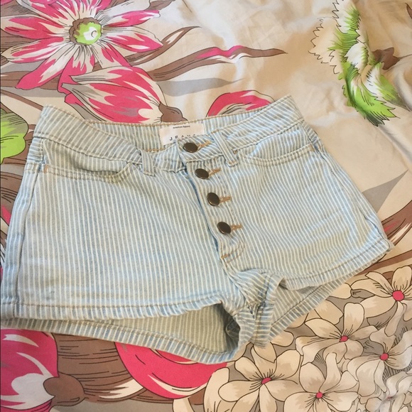 American Apparel pin stripped shorts
