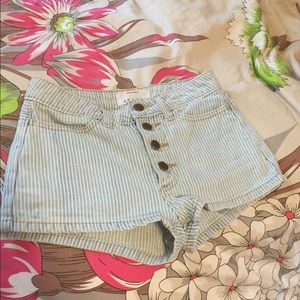 American Apparel pin stripped shorts