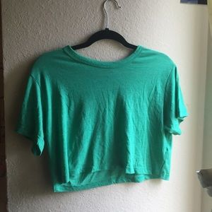 Green Crop Top