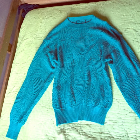 Oversized crew knit sweater