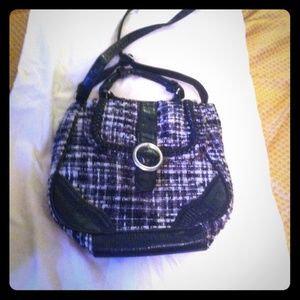NWOT Icing black and white purse