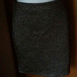 Black and silver skirt