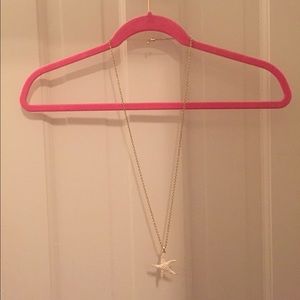 Long Starfish Statement Necklace