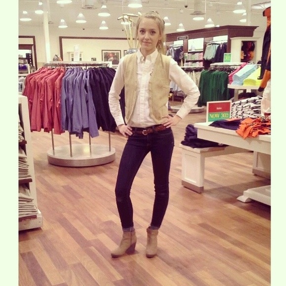 Ralph Lauren Silk/Wool vest (tan)