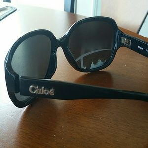 Authentic oversized black sunglasses
