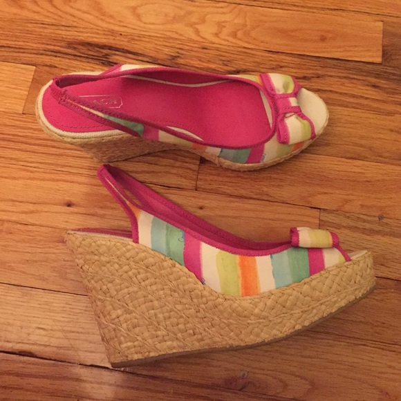 Coach espadrilles wedge heels !! size 11 - Picture 1 of 3