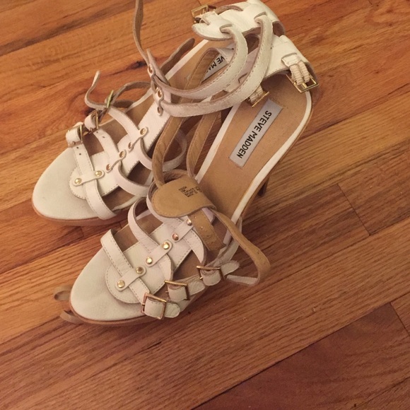 Ankle height gladiator heels