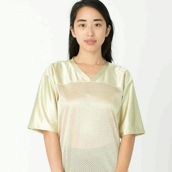 90's American Apparel Poly Mesh Football Jersey - Picture 3 of 3