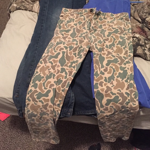 Old school camo skinny jeans