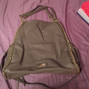 Steve Madden grey shoulder tote