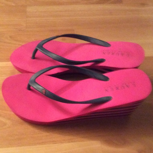 Wedge flip flops