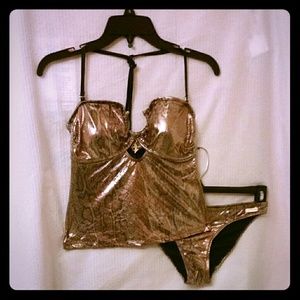 Gold Baby Phat Tankini