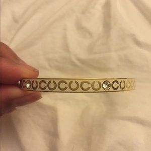 Coach Jewelry - Coach gold and white bangle Coach Jewelry - Coach gold and white bangle