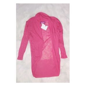 Trade. Coral lightweight cardigan.