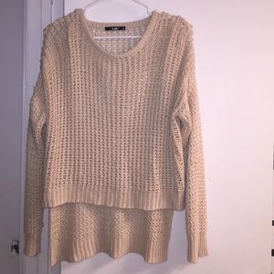Heavy knit high low sweater