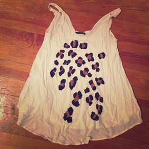 Flowy Wildfox leopard print tank