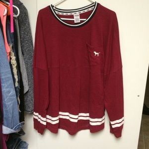 Burgundy pink sweater