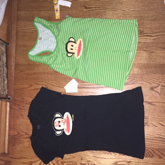 Paul Frank "kiss me" Tee & Striped PF Tank - Picture 2 of 2