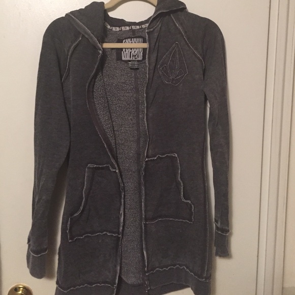 Volcom Long Charcoal Hoodie