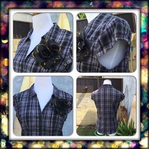 NWOT elegant non stretch top(for Melanie)