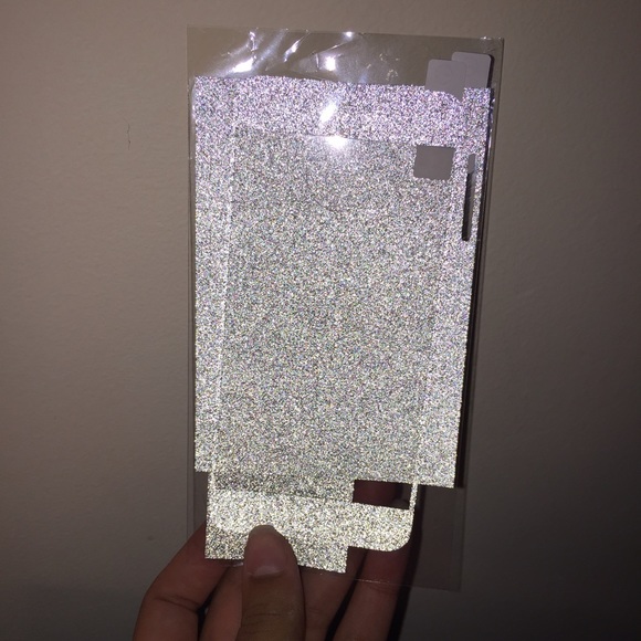 ❌SOLD❌Silver iPhone 6 glitter sticker 😍 - Picture 2 of 2