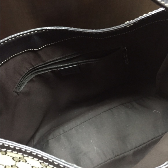 Authentic Gucci hobo canvas bag - Picture 3 of 4