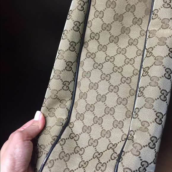 Authentic Gucci hobo canvas bag - Picture 4 of 4