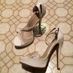 Chinese Laundry white heels