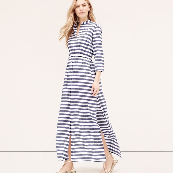 Loft Beach Maxi Dress with Rope Belt