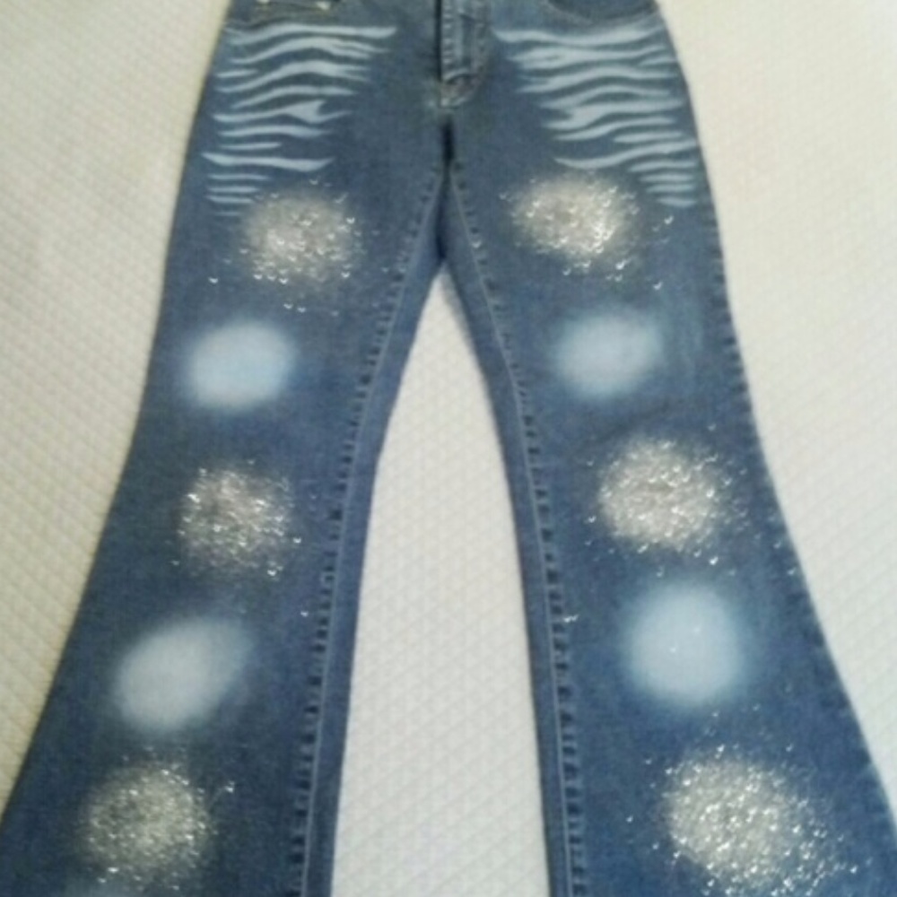 Angel Jeanswear Funky Sparkle Denim Stretch Jeans