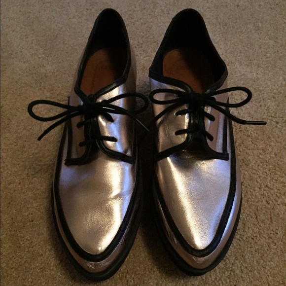 ASOS Platform Gold Loafers