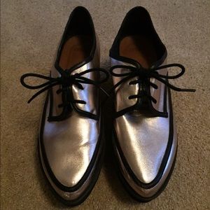 ASOS Platform Gold Loafers