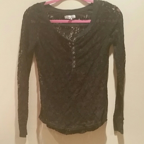 Black lace top