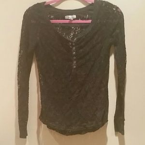 Black lace top