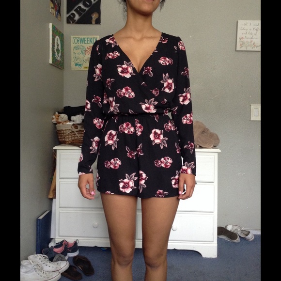 Floral pattern h&m romper